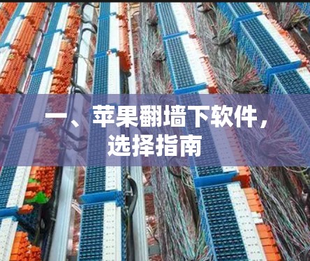 一、苹果翻墙下软件,选择指南 一、苹果翻墙下软件,选择指南