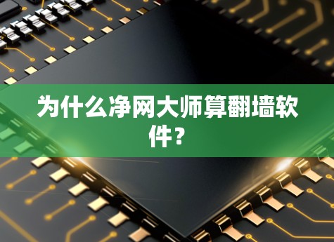 为什么净网大师算翻墙软件？