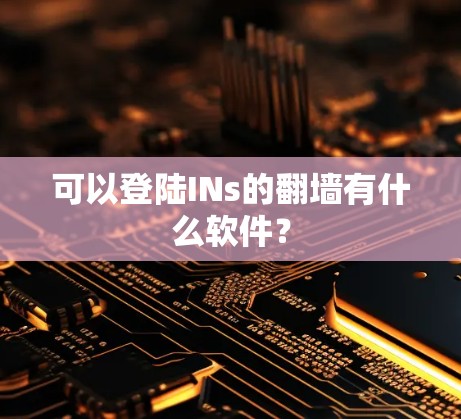 可以登陆INs的翻墙有什么软件？