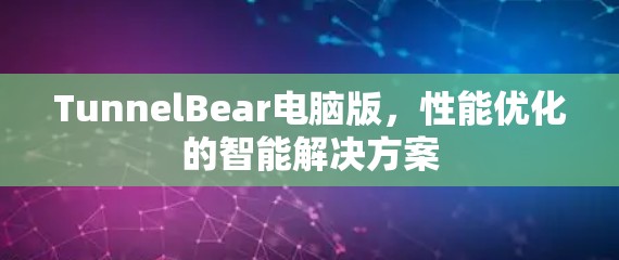 TunnelBear电脑版，性能优化的智能解决方案