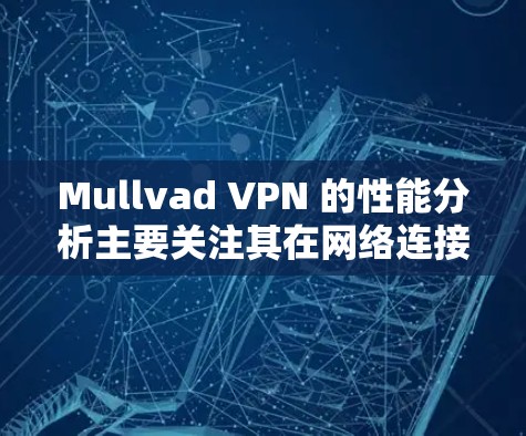 Mullvad VPN 的性能分析主要关注其在网络连接速度、延迟、加密深度、网络稳定性和内存占用等方面的表现。以下是一个全面的性能分析 Mullvad VPN 的性能分析主要关注其在网络连接速度、延迟、加密深度、网络稳定性和内存占用等方面的表现。以下是一个全面的性能分析